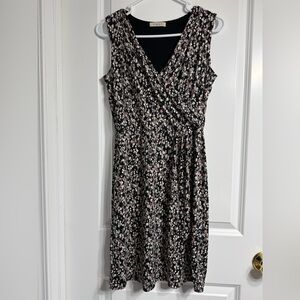 EUC Gilli Faux Wrap Geometric Sleeveless Midi Dress Size M Fit & Flare